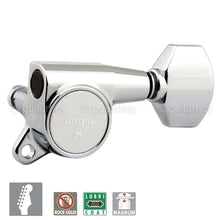 Load image into Gallery viewer, NEW Gotoh SG381-07 MG Magnum Locking Set 6 in line Tuners Right Handed - CHROME