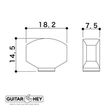 Load image into Gallery viewer, NEW Gotoh SGV510Z-A07 Tuners L3+R3 Set Aluminum Buttons 21:1 Ratio 3x3 COSMO BK