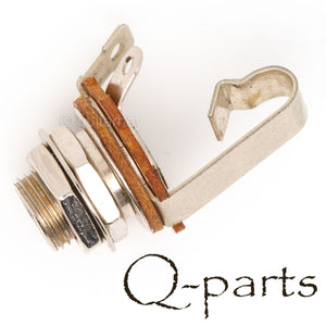 NEW Q-Parts Aged Collection 3/8" Mono Output Jack Relic Vintage - AGED NICKEL