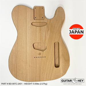 NEW Hosco JAPAN Unfinished Unsanded Telecaster Body MIJ - 2 Piece Alder #TC-2401