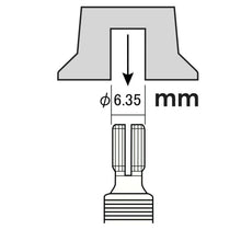 Load image into Gallery viewer, NEW Set 4 BLACK Bell Top Hat KNOBS Silver Reflector for Gibson 1/4&quot; Tone Volume