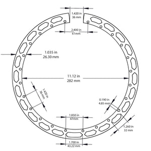 NEW Banjo Resonator Flange Plate - NICKEL