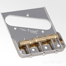 Load image into Gallery viewer, NEW Gotoh BS-TC1S Steel Tele Bridge, Cut Down Sides, Brass Saddles - NICKEL