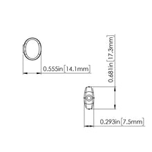 Carregar imagem no visualizador da galeria, Hipshot Tuners Schaller Mini M6 Style w/ SMALL OVAL Buttons D05 Set 3x3 - CHROME