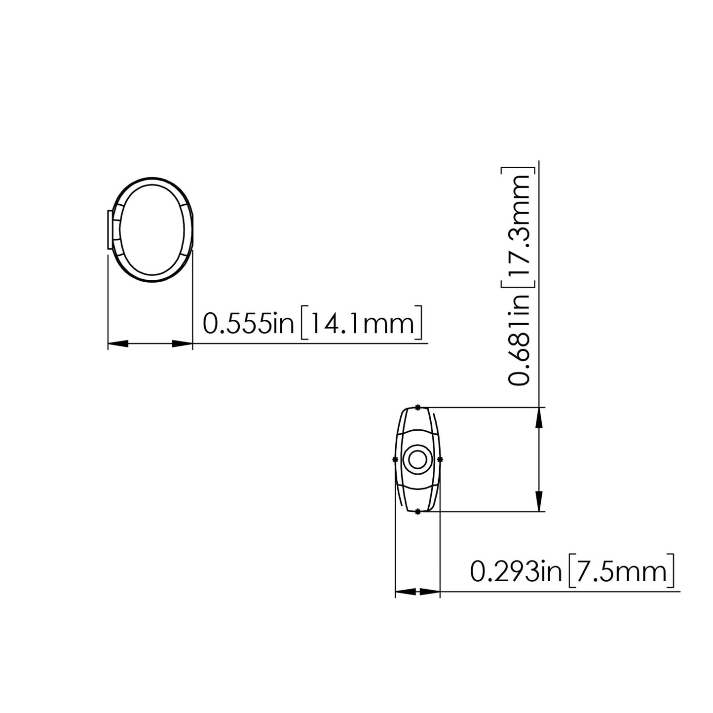 Hipshot 6-In-Line NON-Staggered Closed-Gear Locking Mini Tuners Set D05 - GOLD