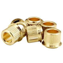 Load image into Gallery viewer, NEW (6) Gotoh Vintage Tuner Adapter Bushings For 10mm Headstock Hole - GOLD