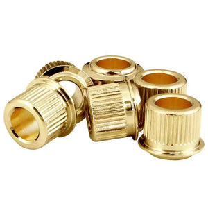 NEW (6) Gotoh Vintage Tuner Adapter Bushings For 10mm Headstock Hole - GOLD