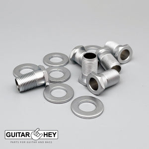 NEW Hipshot STAGGERED Tuners Fender® Directrofit™ LOCKING Pearl Buttons - SATIN