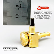 Carregar imagem no visualizador da galeria, NEW (6) Grover Replacement Large Domed Buttons w/ Screws for Tuning Key - GOLD