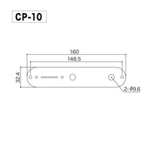 Carregar imagem no visualizador da galeria, NEW Gotoh Control Plate for Fender Guitar Telecaster Tele w/ Screws - NICKEL