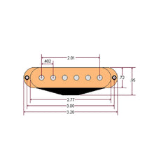 Carregar imagem no visualizador da galeria, NEW DiMarzio DP116 HS-2 Single Coil Pickup for Strat - WHITE