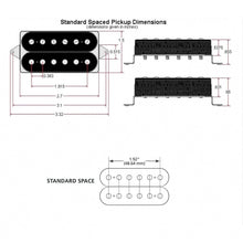 Carregar imagem no visualizador da galeria, NEW DiMarzio DP281 Rainmaker Neck Guitar Humbucker Standard Spaced - BLACK