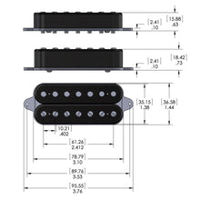 Carregar imagem no visualizador da galeria, NEW DiMarzio DP708 Crunch Lab 7 Bridge 7-String Guitar Humbucker - BLACK