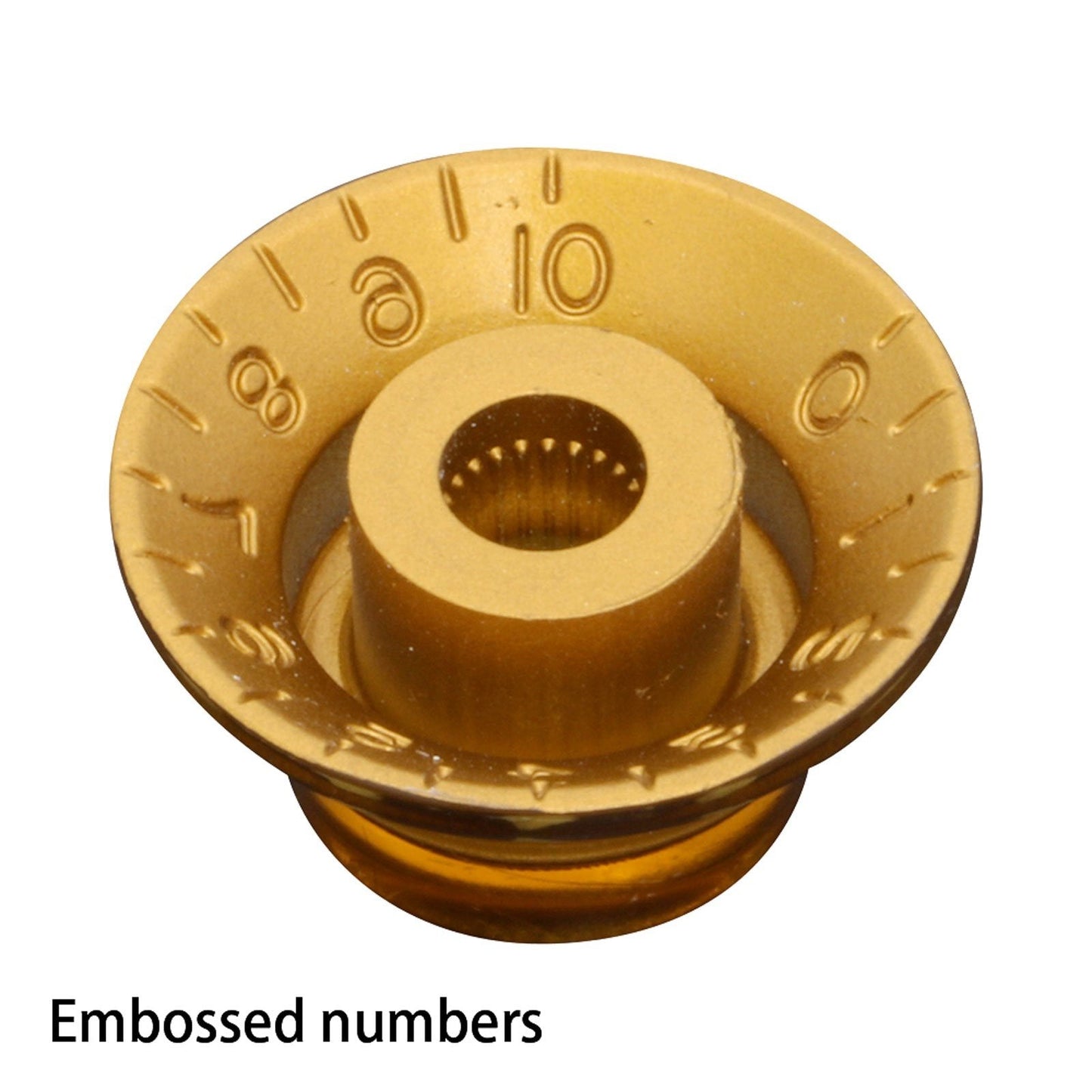 NEW Set of 2 Bell Knobs For Gibson® USA & CTS Split Shaft Pots - GOLD