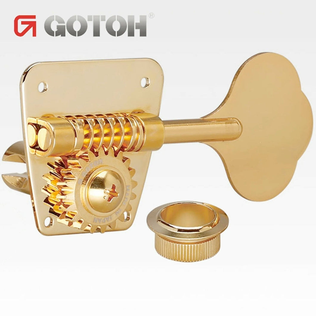 NEW Gotoh FB30 4 In-Line Clover Leaf Bass Tuners Vintage Fender Style - GOLD
