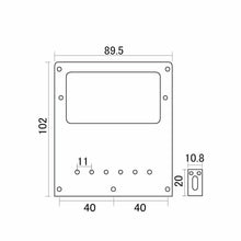 Load image into Gallery viewer, NEW Hardtail BRIDGE for Telecaster Tele Humbucker Mount, Steel Saddles - GOLD