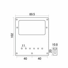 Load image into Gallery viewer, NEW Hardtail BRIDGE for Telecaster Tele Humbucker Mount, Steel Saddles - CHROME