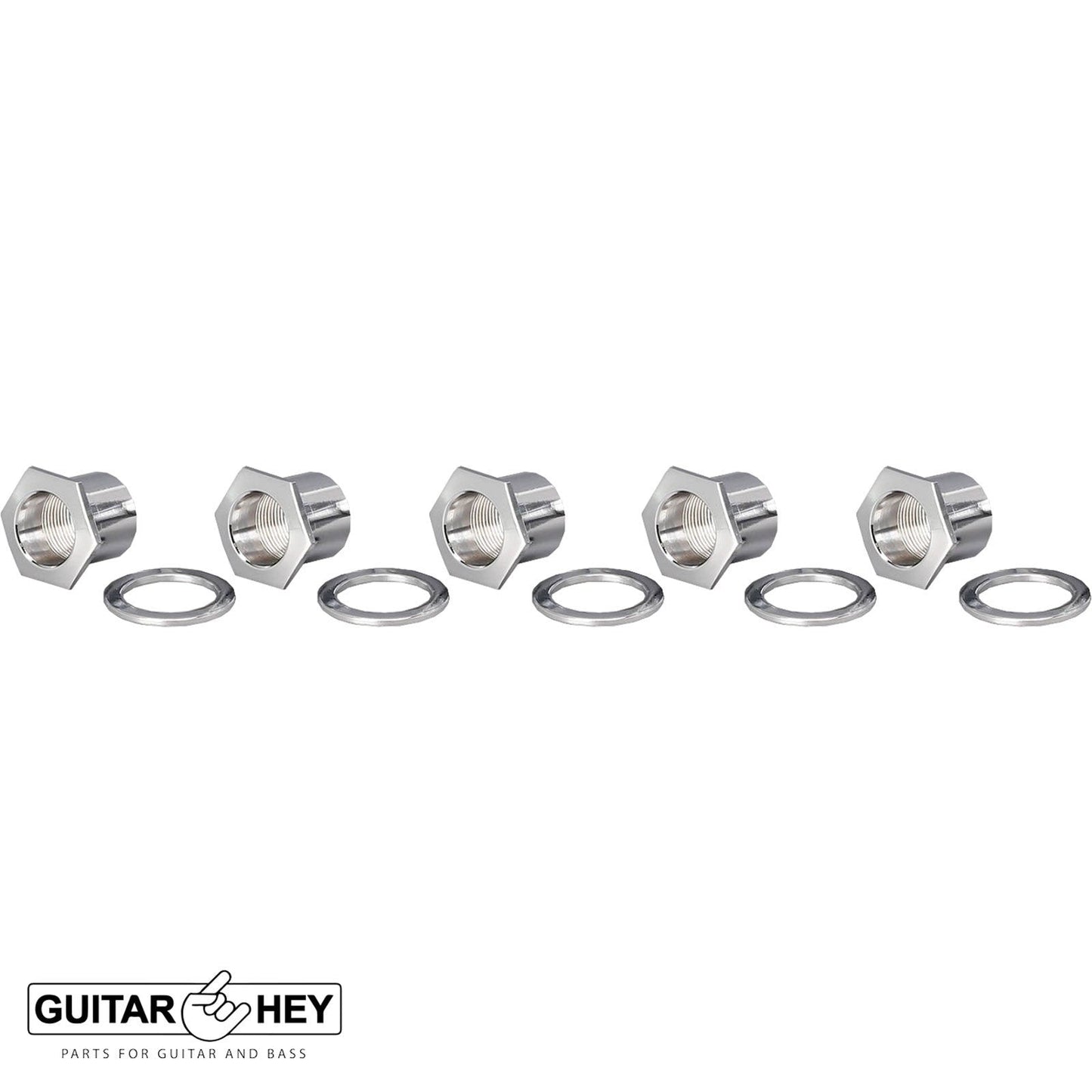 NEW Gotoh GB11W L4+R1 Bass Tuners Tuning Keys 20:1 w/ Hardware - 4x1 - CHROME