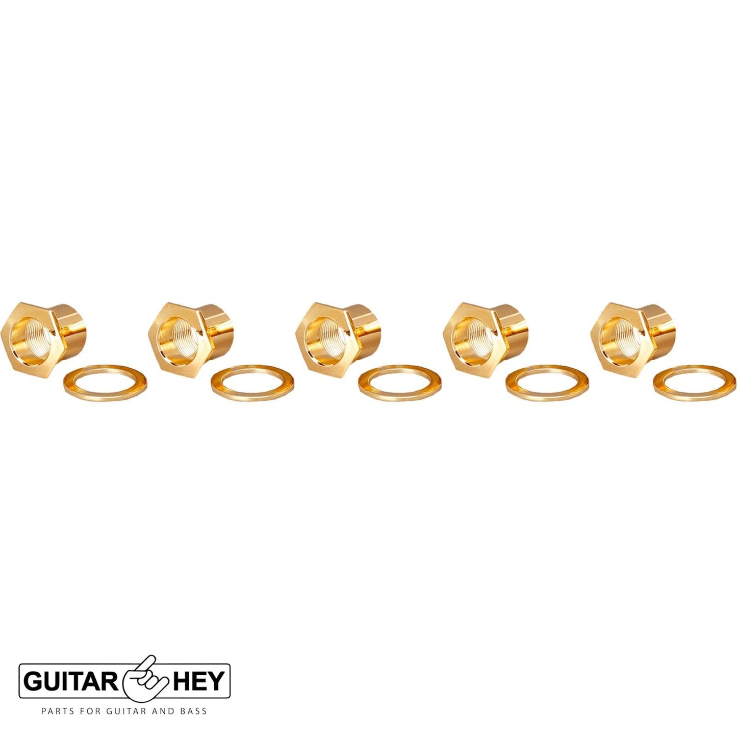 NEW Gotoh GB11W L4+R1 Bass Tuners Tuning Keys 20:1 w/ Hardware - 4x1 - GOLD