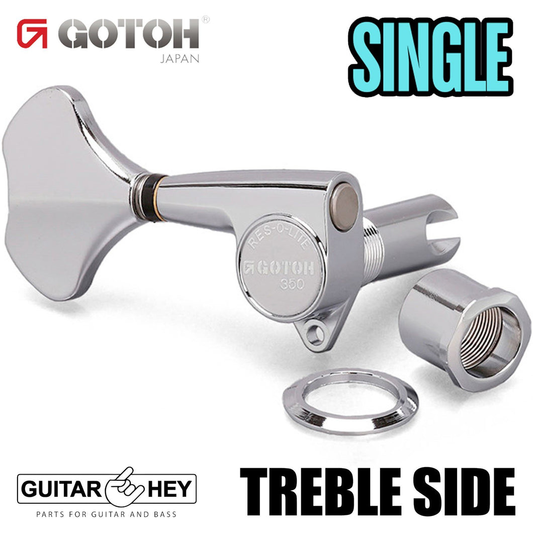 NEW (1) Gotoh GB350 Res-O-lite Bass Machine Head TREBLE SIDE - SINGLE - CHROME