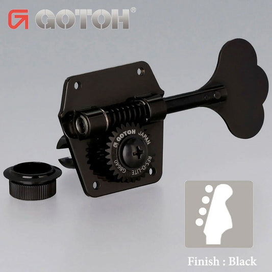 NEW Gotoh GB640 Super Light Weight 4-String Bass Guitar Tuning Machine - BLACK