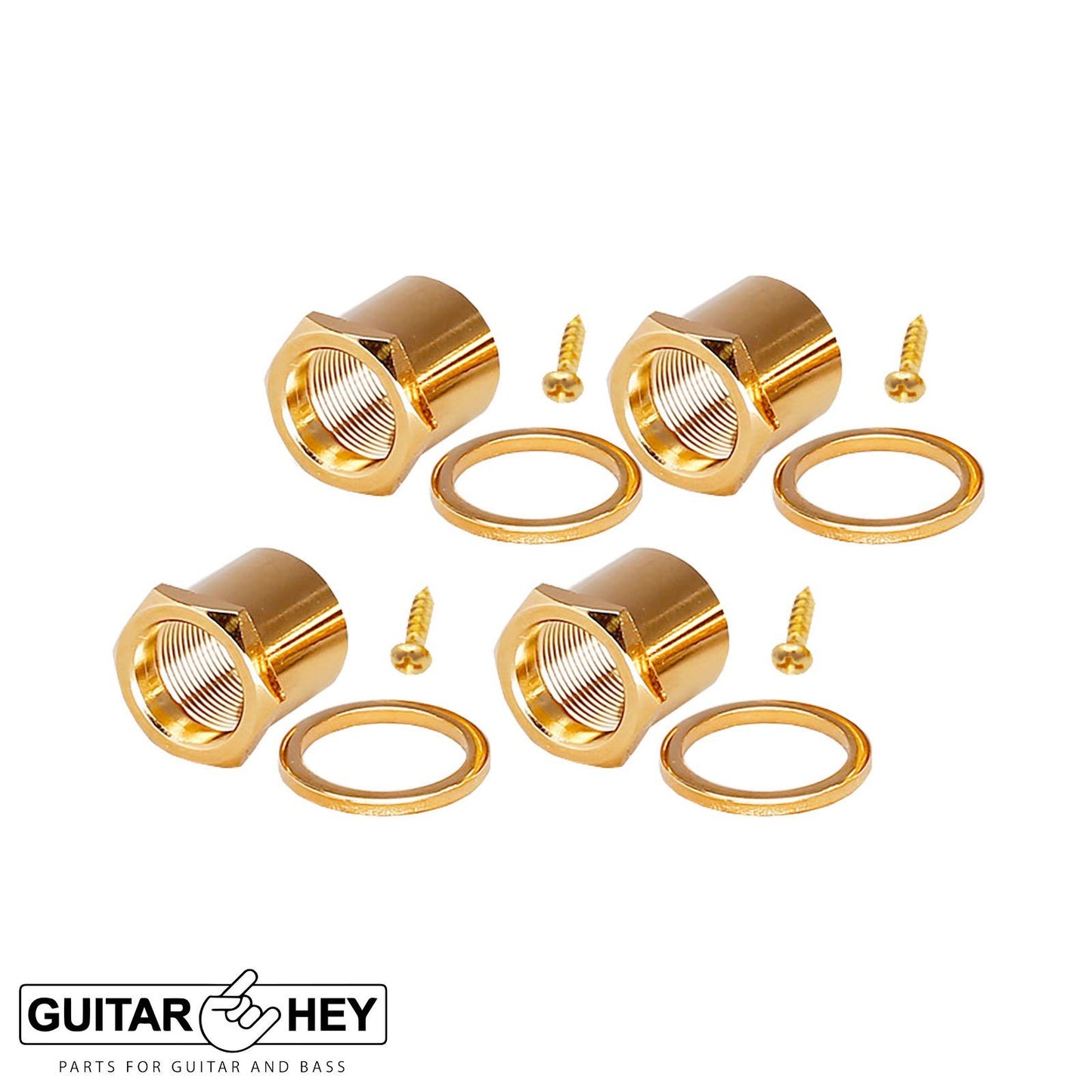 NEW Gotoh GB707 Bass Machine Heads 4-in-line Tuners TREBLE SIDE w/ Screws - GOLD