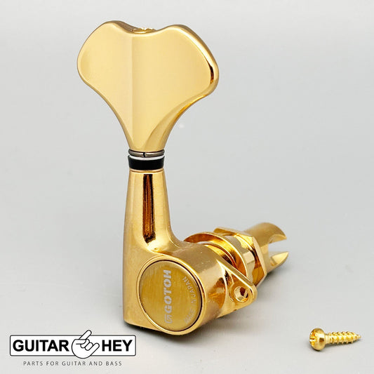 NEW (1) Gotoh GB707 Bass Machine Head BASS SIDE - SINGLE TUNER w/ Screw - GOLD