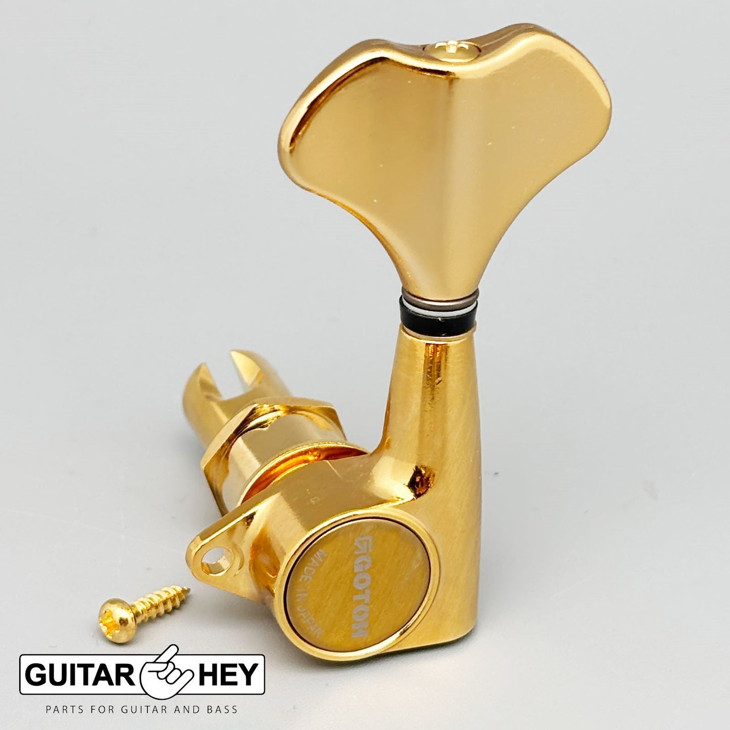 NEW (1) Gotoh GB707 Bass Machine Head TREBLE SIDE - SINGLE TUNER w/ Screw - GOLD