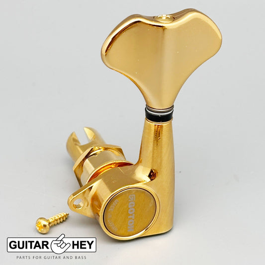NEW (1) Gotoh GB707 Bass Machine Head TREBLE SIDE - SINGLE TUNER w/ Screw - GOLD