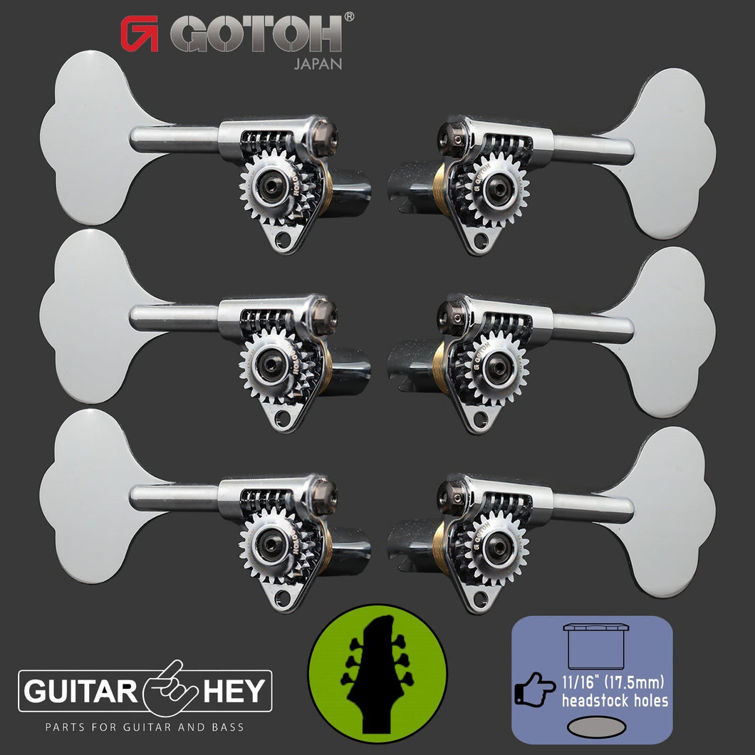 NEW Gotoh GBU510C-12 Bass 6-String L3+R3 11/16