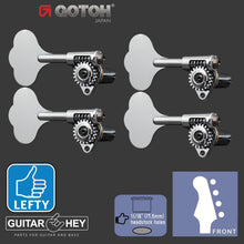 Carregar imagem no visualizador da galeria, NEW Gotoh GBU510C-12 Bass Tuners 4-inline 11/16&quot; Clover Key - LEFTY -CHROME