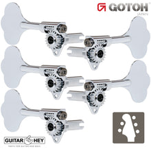 Load image into Gallery viewer, NEW Gotoh GBU510C-9 Compact Bass 5-String L2+R3 Tuners Clover Key 2x3 - CHROME