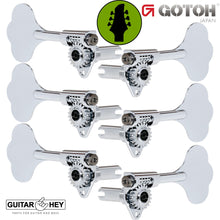 Load image into Gallery viewer, NEW Gotoh GBU510C-9 Compact Bass 6-String L3+R3 Tuners Clover Key 3x3 - CHROME