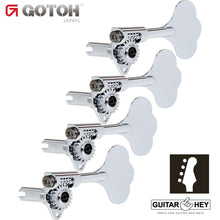 Load image into Gallery viewer, NEW Gotoh GBU510C-9 Compact Bass 4-in-line Tuners RIGHT-HANDED - CHROME