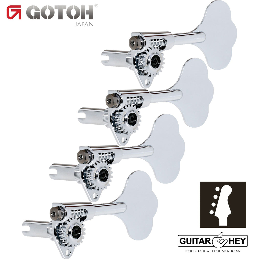 NEW Gotoh GBU510C-9 Compact Bass 4-in-line Tuners RIGHT-HANDED - CHROME