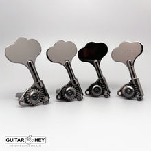 Load image into Gallery viewer, NEW Gotoh GBU510C-9 Compact Bass 4-in-line Tuners TREBLE SIDE LEFTY, COSMO BLACK