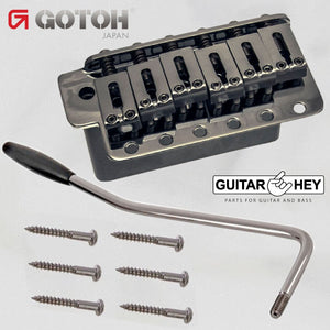 NEW Gotoh GE102T Traditional Tremolo for Strat w/ Steel Saddles - COSMO BLACK