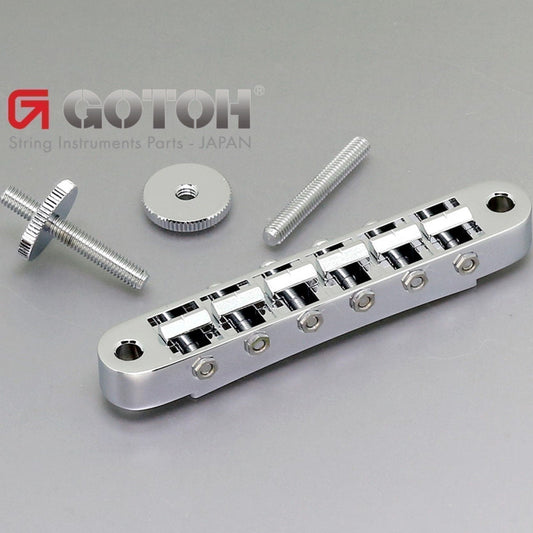 NEW Gotoh GE103B Nashville Tune-o-matic Bridge with Standard Posts - CHROME