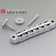 Load image into Gallery viewer, NEW Gotoh GE103B Nashville Tune-o-matic Bridge with Standard Posts - CHROME