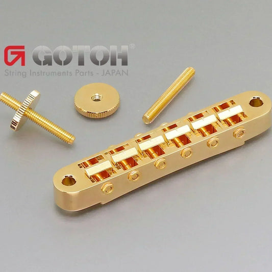 NEW Gotoh GE103B Nashville Tune-o-matic Bridge with Standard Posts - GOLD