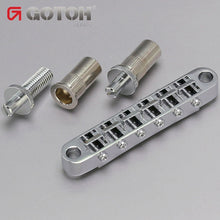 Load image into Gallery viewer, NEW Gotoh GE103B-T Large Metric Posts Tunematic w/ Studs Tune-O-Matic - CHROME