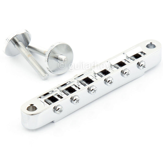 NEW Gotoh GE104B ABR-1 Tunematic Tune-o-matic Bridge w/ M4 Threaded Posts CHROME