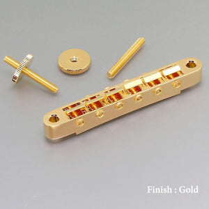 NEW Gotoh GE104B ABR-1 Tunematic Tune-o-matic Bridge w/ M4 Threaded Posts - GOLD