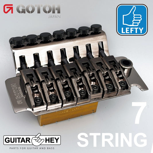 NEW Gotoh GE1996T-7 String Floyd Rose LEFTY Tremolo Bridge - 40mm - COSMO BLACK