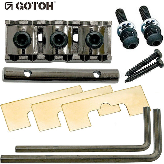 Gotoh GHL-1 Locking Nut - Through neck type - 1-11/16"(R4) 43mm - COSMO BLACK
