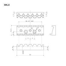 Load image into Gallery viewer, Gotoh GHL-2 Locking Nut - Top mount type - 1-11/16&quot;(R4) 43mm width - GOLD