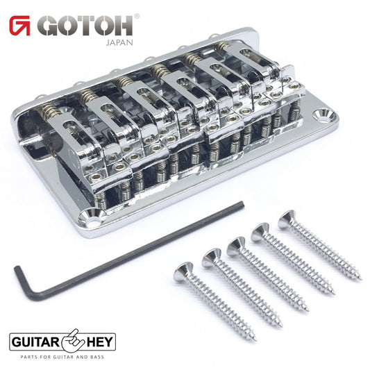 NEW Gotoh GTC12 12-String Non-Tremolo Guitar Bridge Fixed Hardtail 10.5mm CHROME