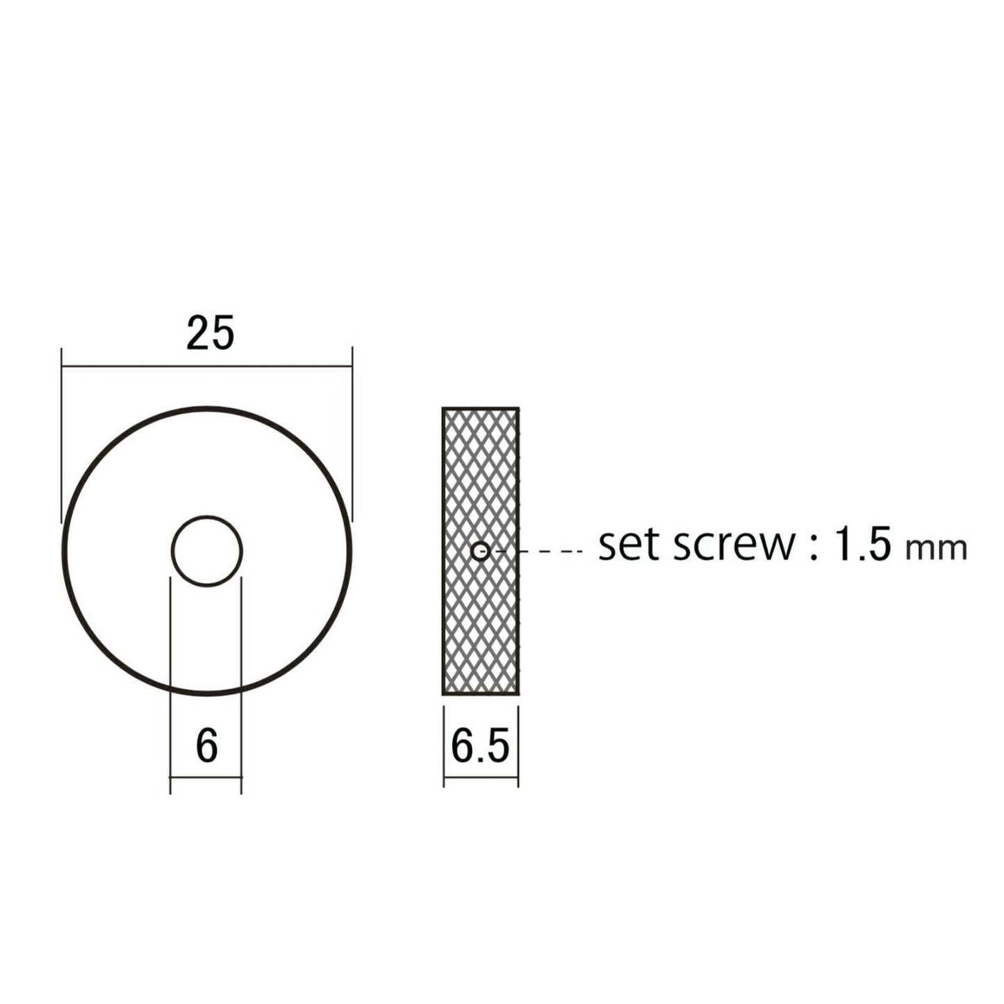 NEW (1) Jaguar/Jazzmaster Style Preset Control Plate Wheel Roller Knob Set Screw