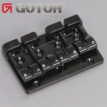 Load image into Gallery viewer, NEW Gotoh J510BO-4 Multi-Tonal Series 4-String Bass Bridge Brass Saddle - BLACK