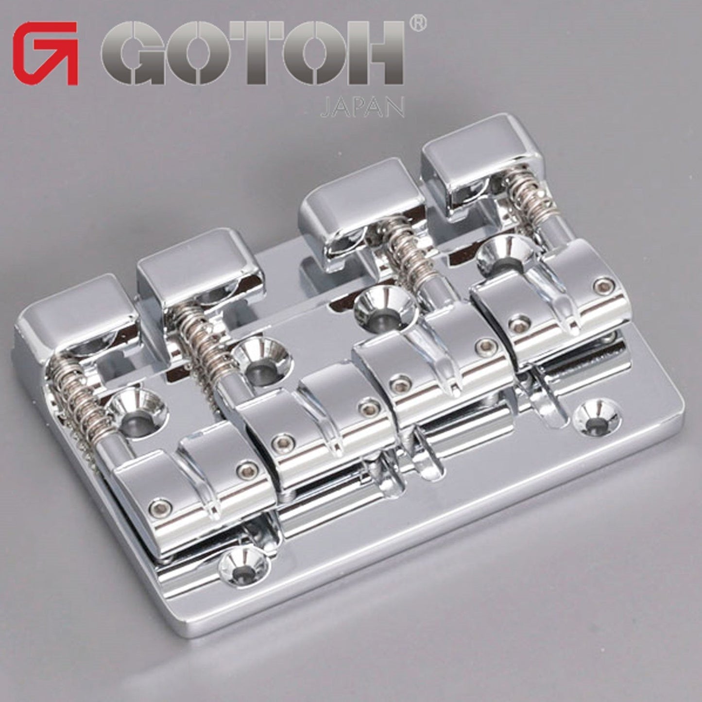 NEW Gotoh J510BO-4 Multi-Tonal Series 4-String Bass Bridge Brass saddle - CHROME